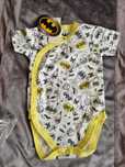 Nowe body batman smyk rozmiar 80 i 2 czapki wiosna nowe 44-46