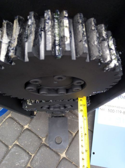 NOWY mechanizm RĘBAKA W100-do 9cm- rebak walcowy rembak rozdrabniacz 1