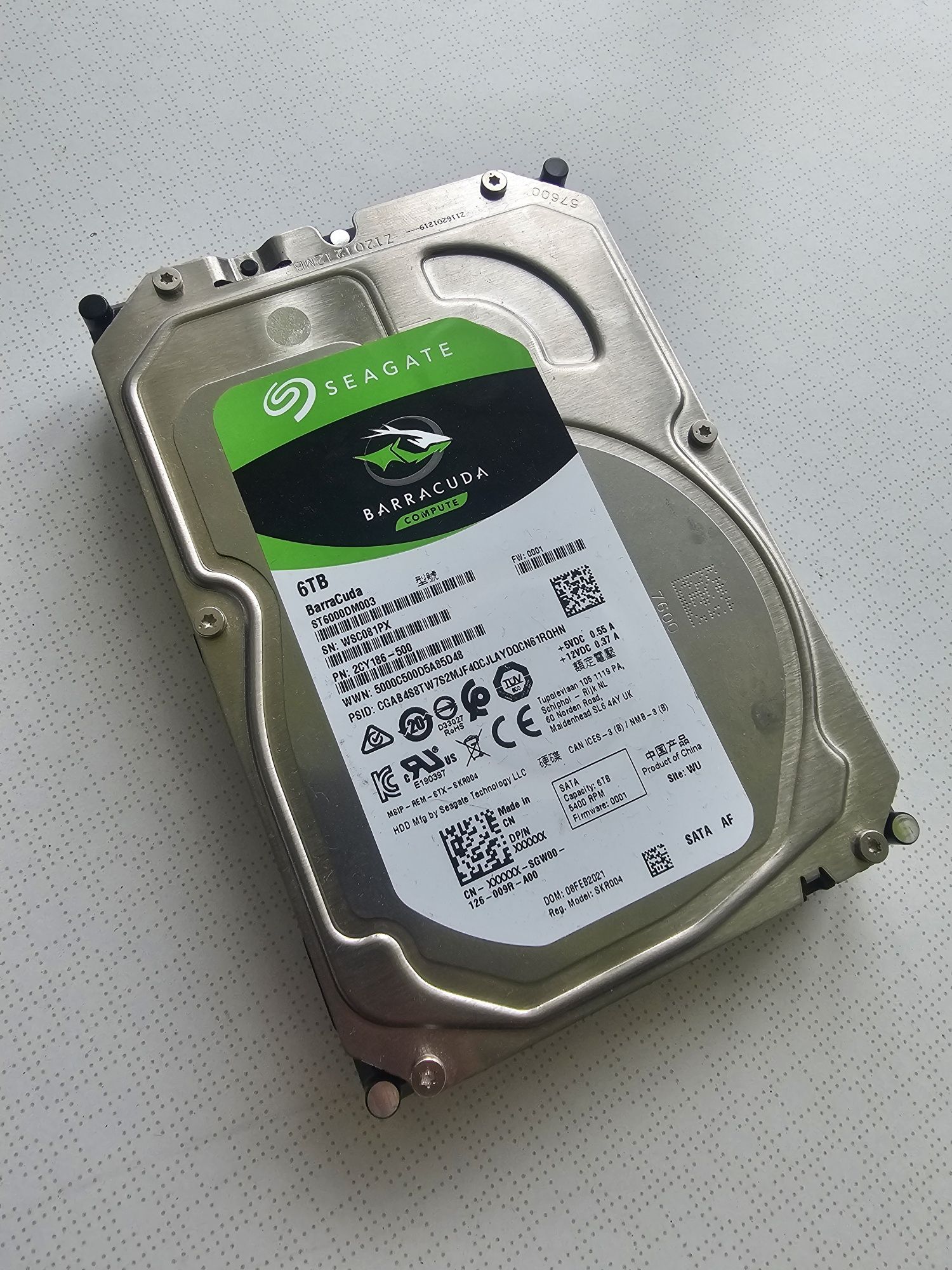 Hdd жорсткий диск WD Seagate 4tb 6tb