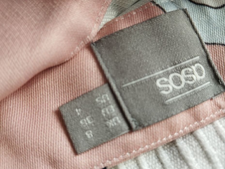 Spódnica koktajlowa, na święta, midi, letnia, kloszowana, pastelowa, w