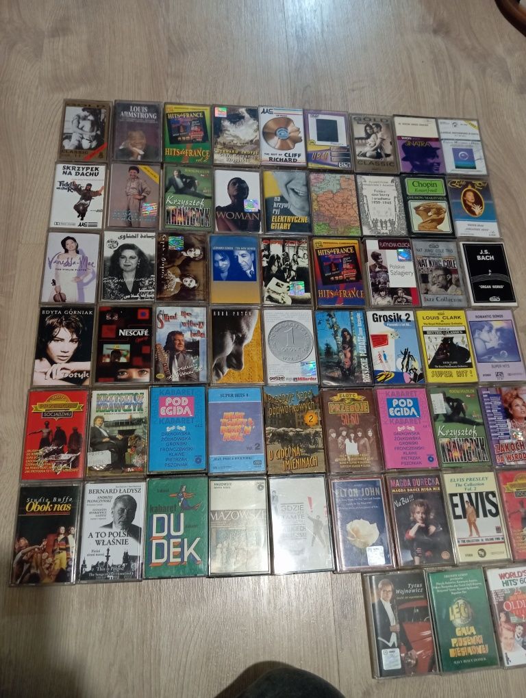 kasety magnetofonowe pakiet 57 sztuk