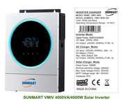 Гібридний сонячний інвертор SUNMART VMIV TWIN 4KW / 24V Wi-Fi