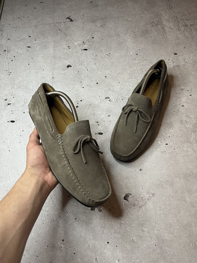 Massimo Dutti Moccasins Slip On Mens Original замшеві мокасини туфлі