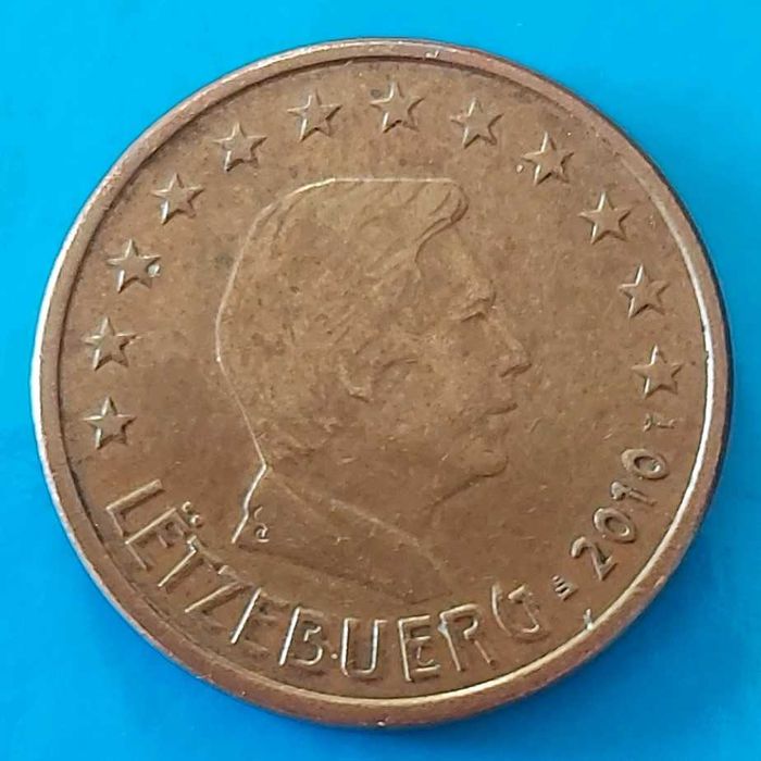 5 Cêntimos de 2010  do Luxemburgo. Henri