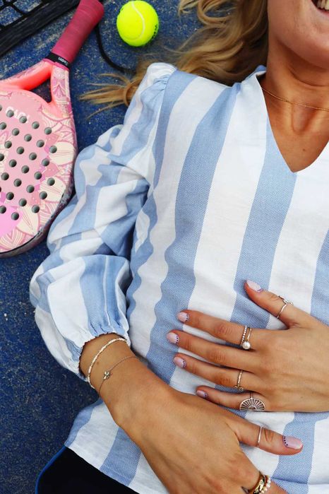 Koszula w paski rozm 38/40 Liberté bluzka scandi