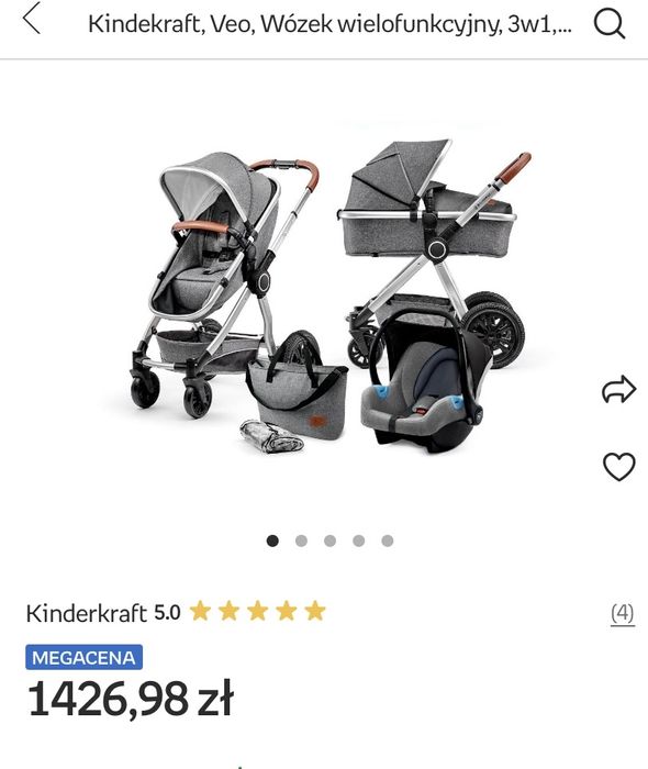 Wózek 3w1 Kinderkraft