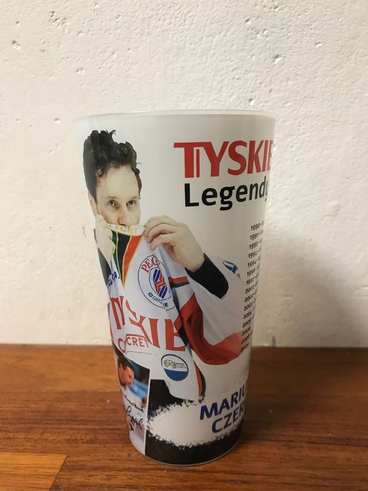 Szklanka plastikowa Tyskie legendy Mariusz Czerkawski GKS Tychy hokej