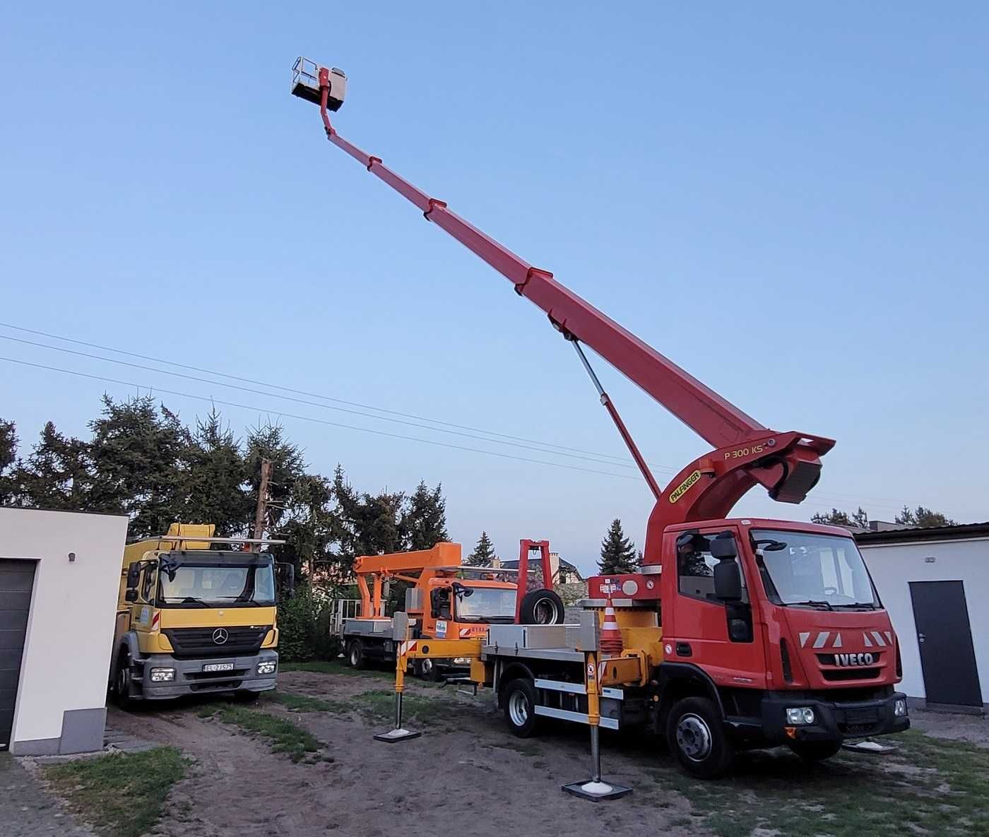 Podnośnik koszowy zwyżka 7.5t 30 m Palfinger P300 KS Wumag WT Ruthmann