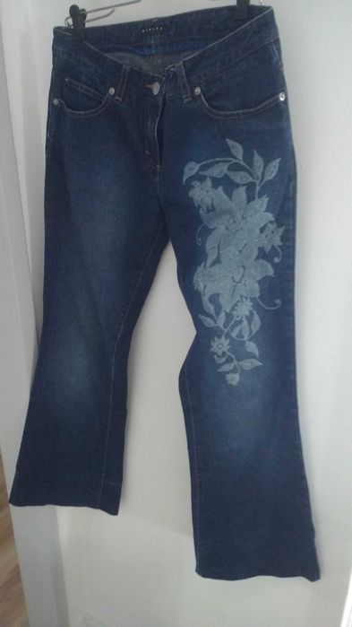 Calças Sisley com estampa de flores