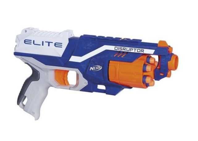 Pistola-Lançador Dardos Nerf Elite Disruptor e dardos