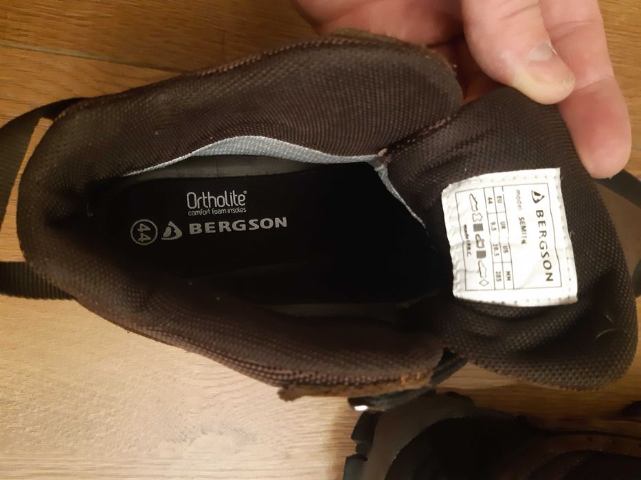 Buty trekkingowe męskie Bergson Semien MID STX r. 44 brązowe