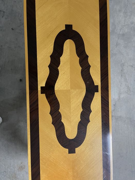 Consola de entrada em pau preto e pau ctim