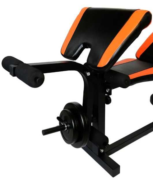 Скамья для жима универсальная WCG 0020 + верхняя тяга с партой Скотта