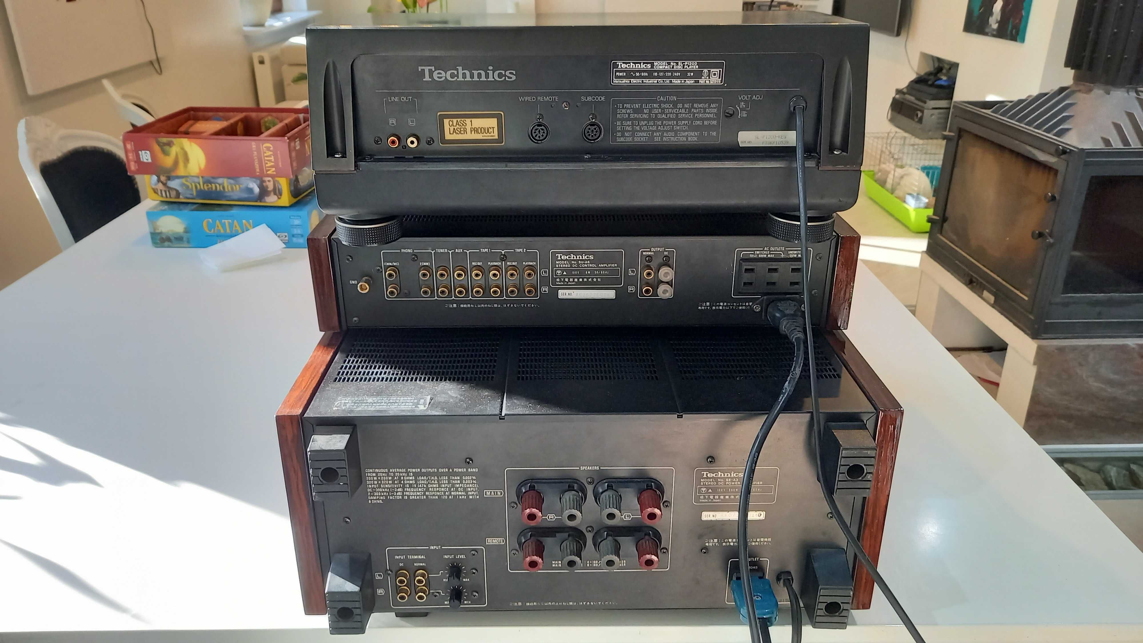 Zestaw Technics SE-A3, SU-A6, SL-P1200