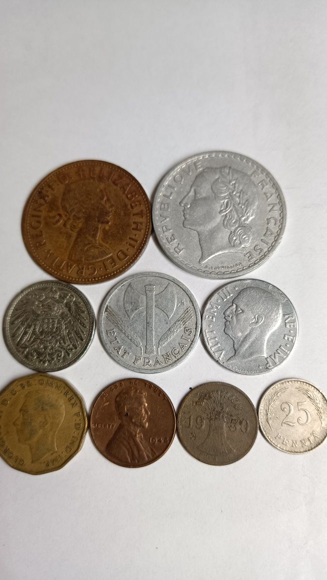 Продам винтажные  монеты Европы.