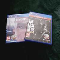 2 gry PS4 Detroit, The last of us