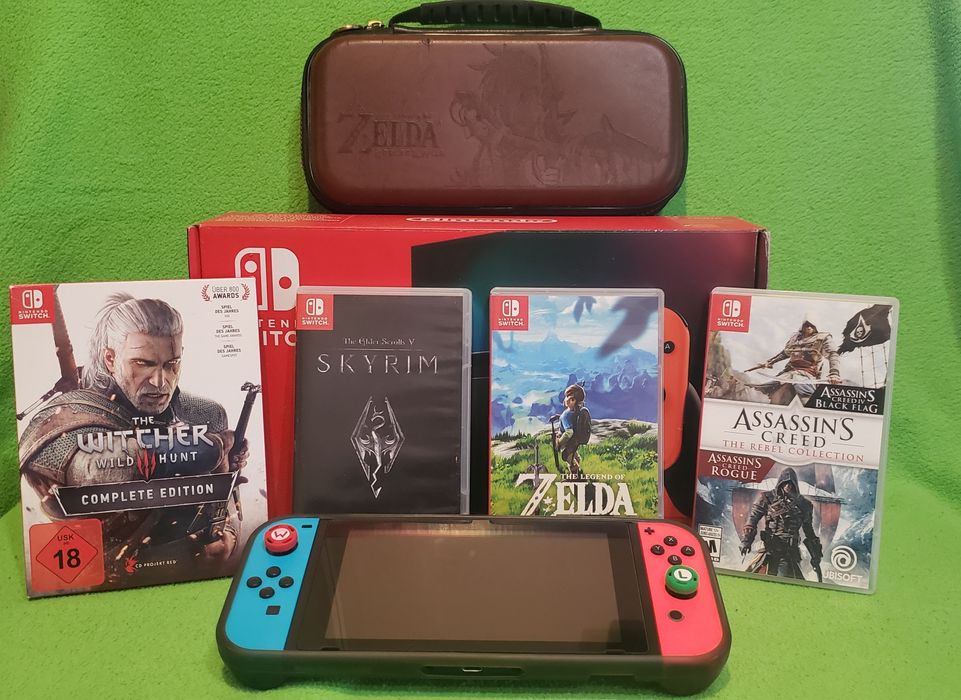NINTENDO SWITCH rev2 + 4 топ ігри у ідеальному стані !!!