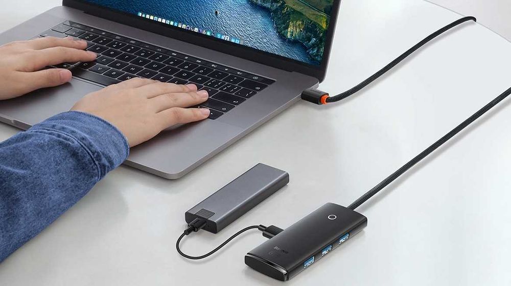 Baseus adapter USB, HUB, 4x USB 3.0