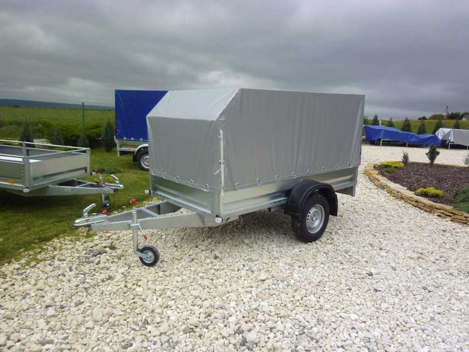 Przyczepka samochodowa SIDECAR 256x131 750 kg Producent - TRANSPORT