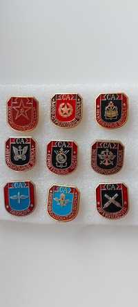Набор значки советских войск
