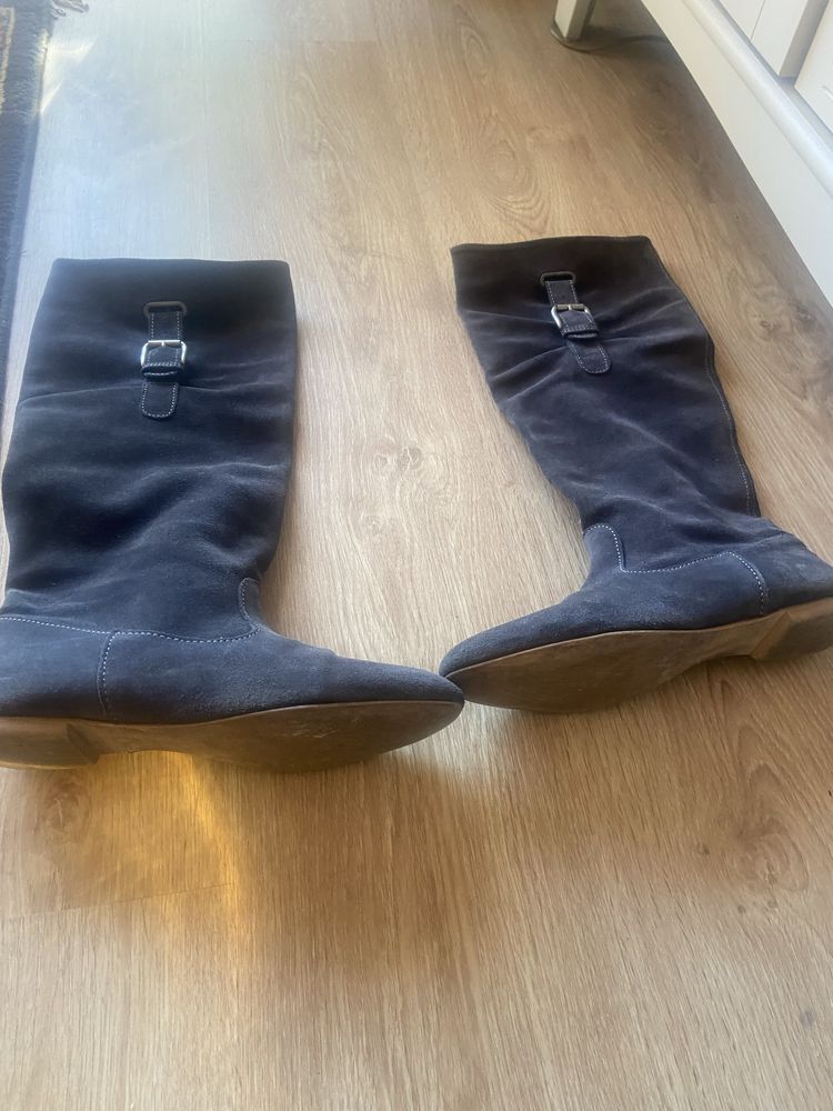 Botas cinza de camurca T. 40