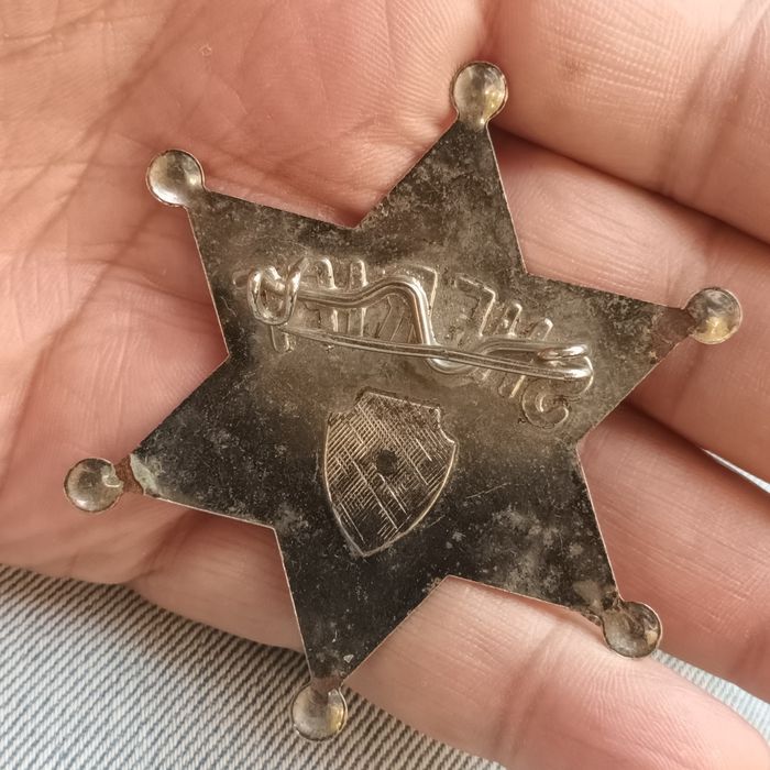 Antigo e raro distintivo sheriff louisiana xerife crachá badge metal