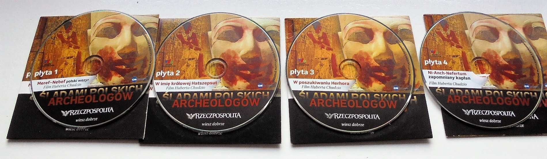 Płyty DVD Śladami polskich archeologów-4 płyty