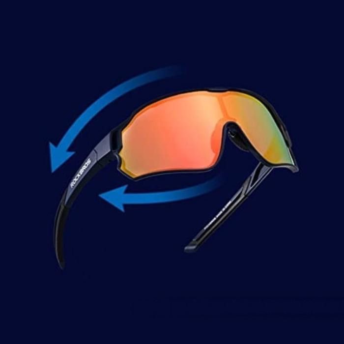 Okulary rowerowe z polaryzacją ROCKBROS UV400 (10134) niebieskie