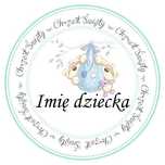 Opłatek na tort Chrzest święty