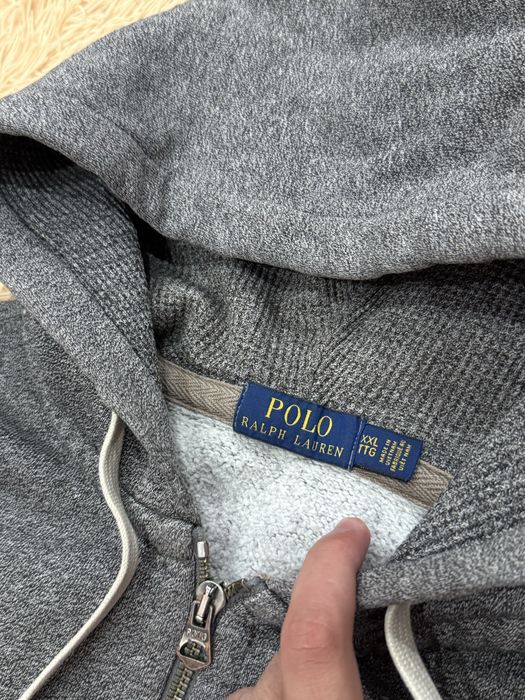Серая кофта зипка зип худи polo ralph lauren поло ральф лорен оригинал