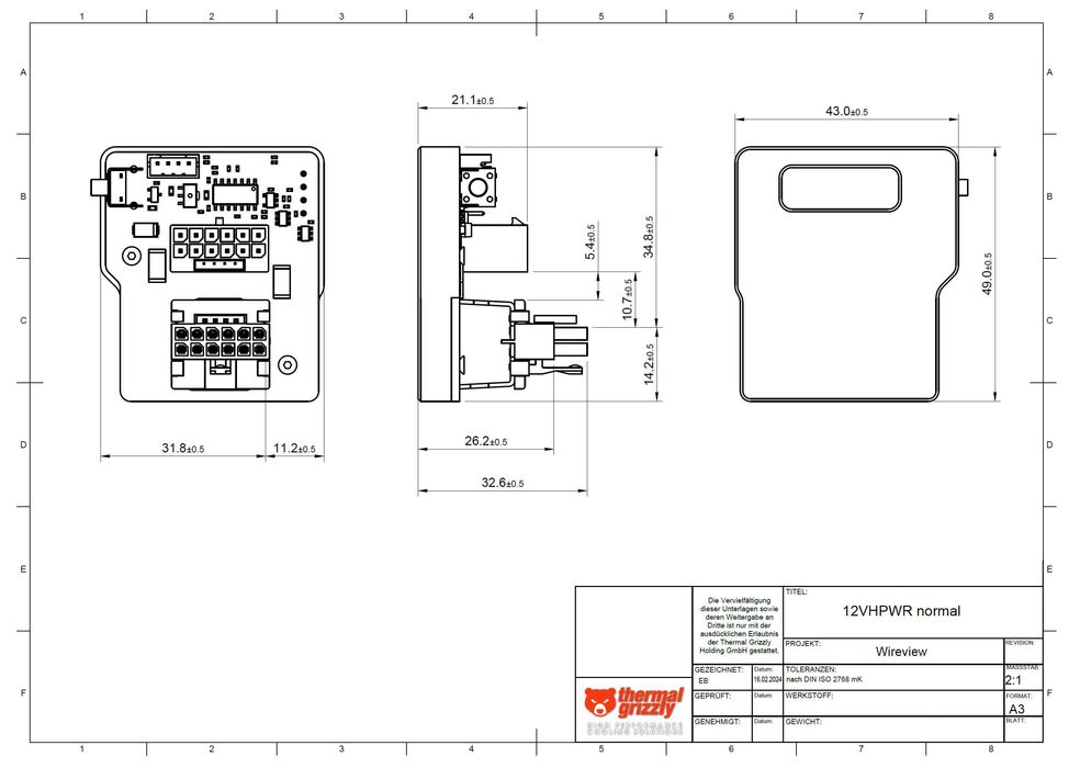 Miernik mocy karty graficznej Thermal Grizzly WireView GPU 12VHPWR