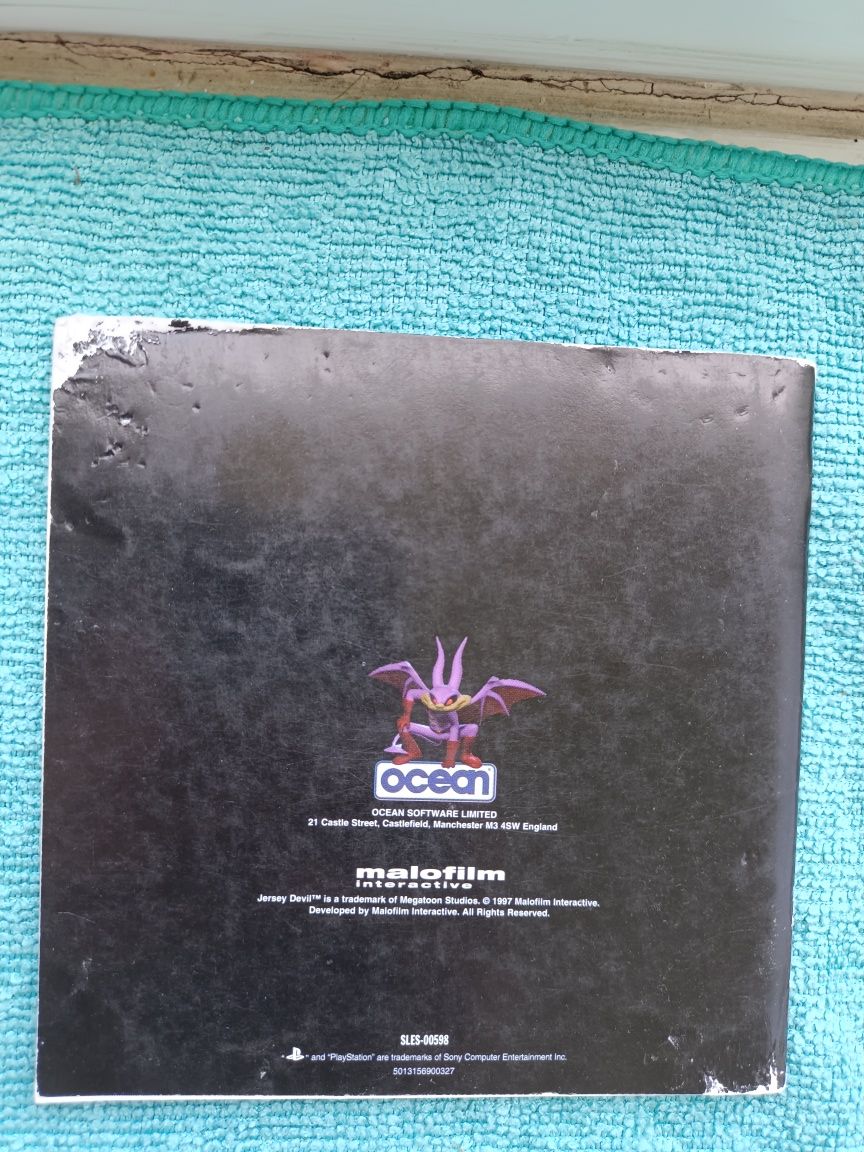 Ps1 Jersey Devil psx psone Książeczka Manual Angielska