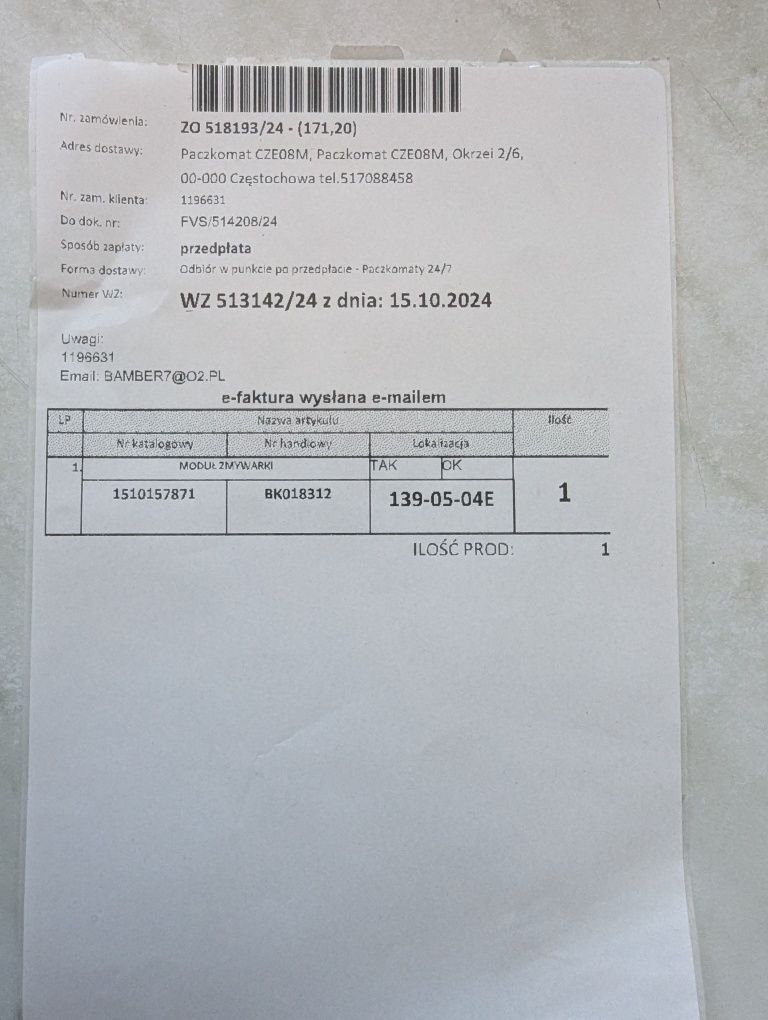 Moduł  sterownik zmywarki Beko MDIN4823AD nowy