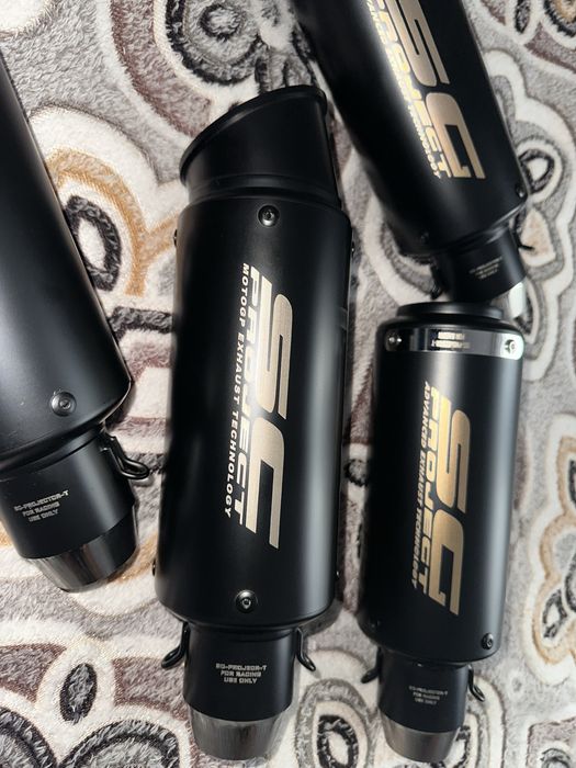 SC Project мото прямотоки нові також в продажу заглушки та перехідники