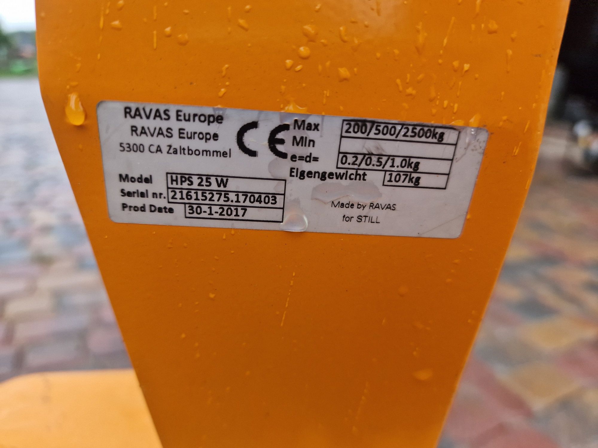 Wózek paletowy still z wagą