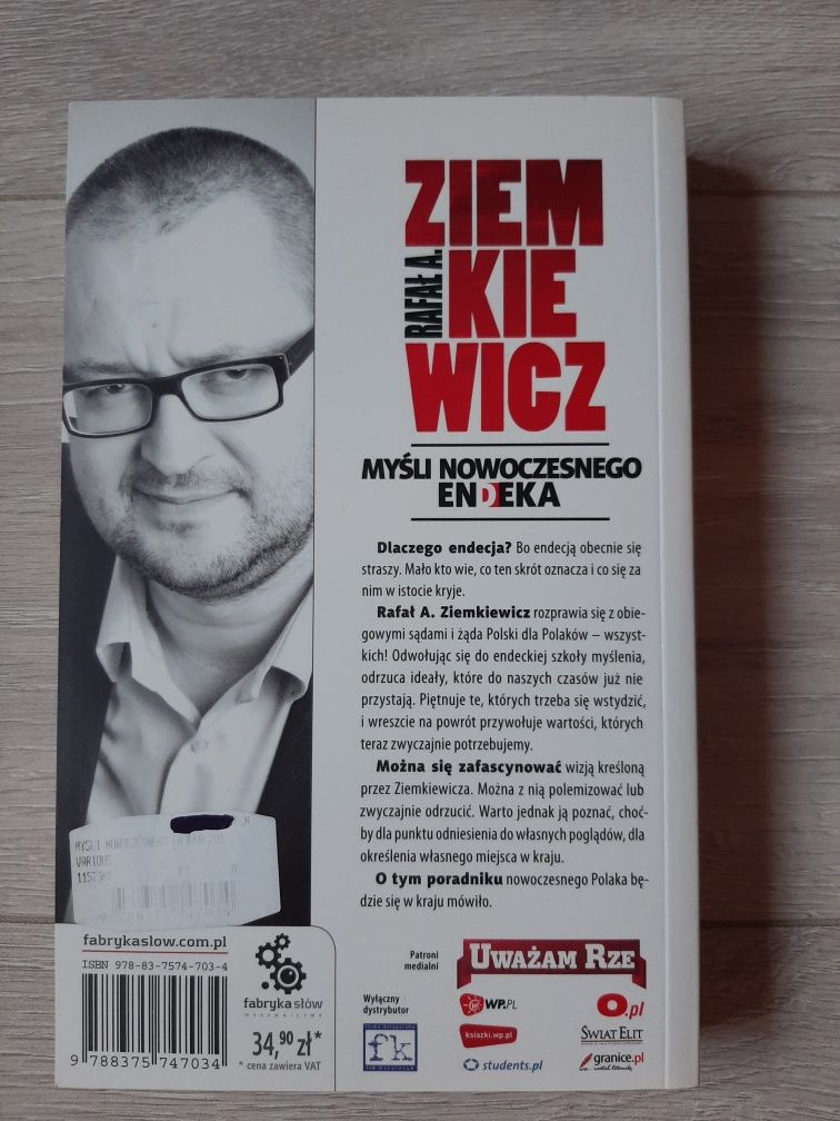 Książka Rafał Ziemkiewicz Myśli nowoczesnego endeka