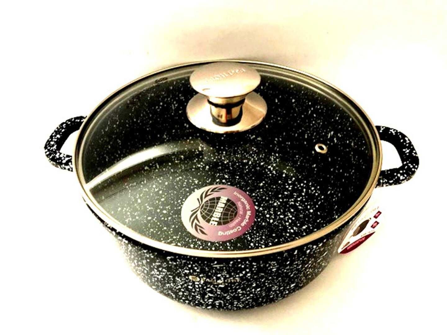 EDELHOFF GARNEK Z POKRYWĄ 20 cm marmurek 7618