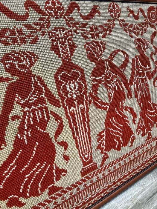 Tapeçaria de arraiolos manual decorativa