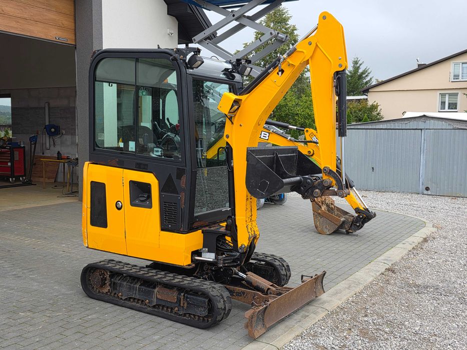 mini koparka JCB 16 C-1 okazja 2018 r sprowadzone serwis 1 wł. 2 łyżki