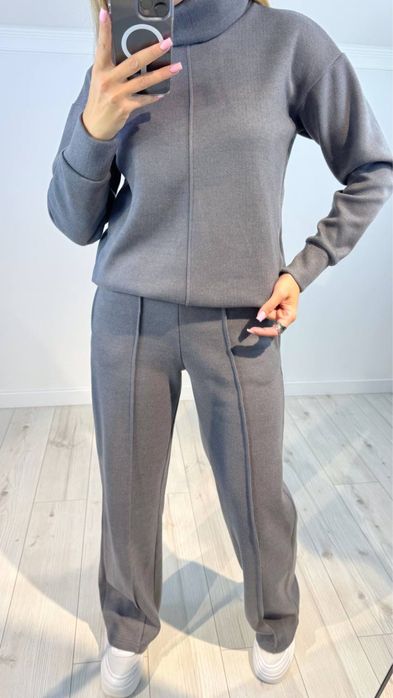 Женский теплый костюм ангора 42-52 графит,шоколад,беж Жіночий костюм