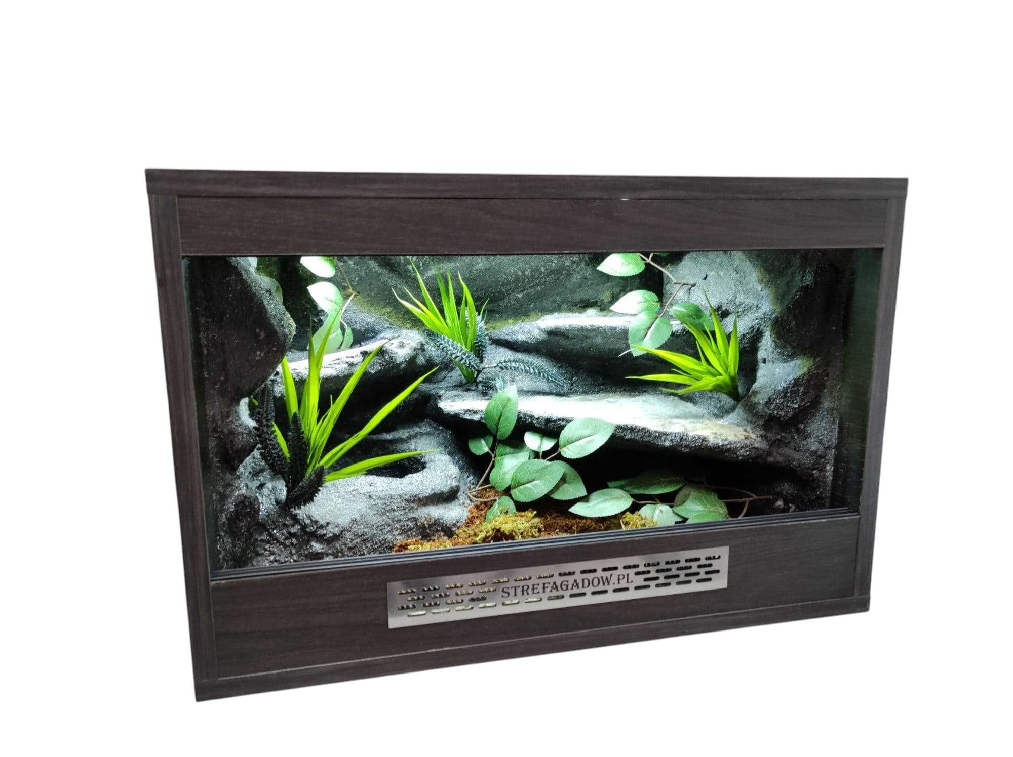 Terrarium pustynne nr715 60/40/40 dla węża boa pyton zbożówka DOSTĘPNE