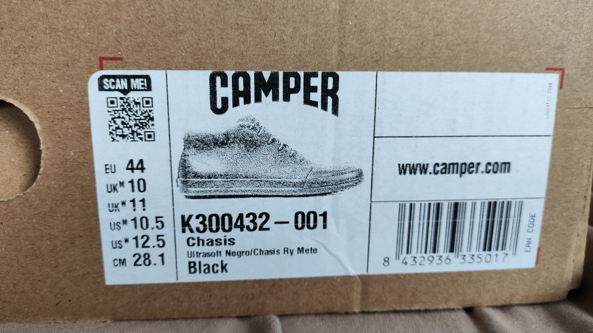 Camper Chasis Black męskie trzewiki rozm 44