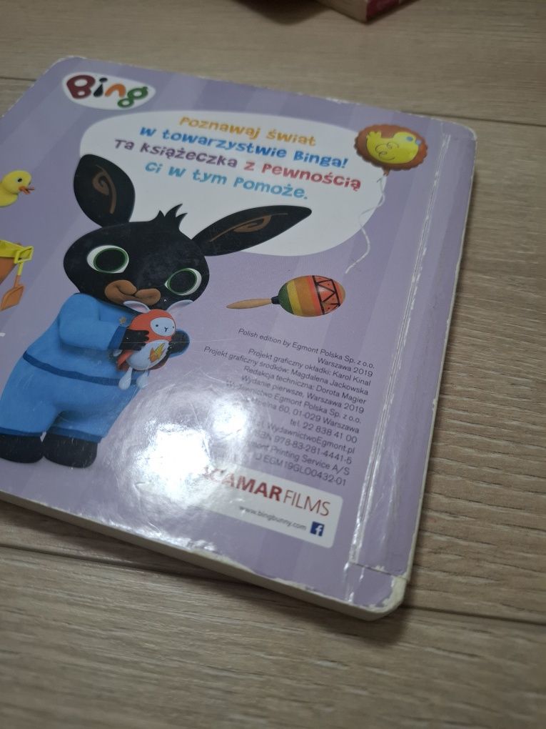 Zestaw książek książeczek Bing czynności przeciwieństwa Co lubi Sula ?