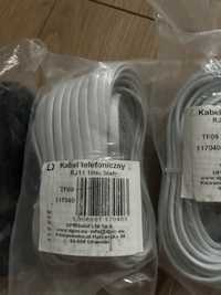 Kabel telefoniczny RJ11  3x 10m