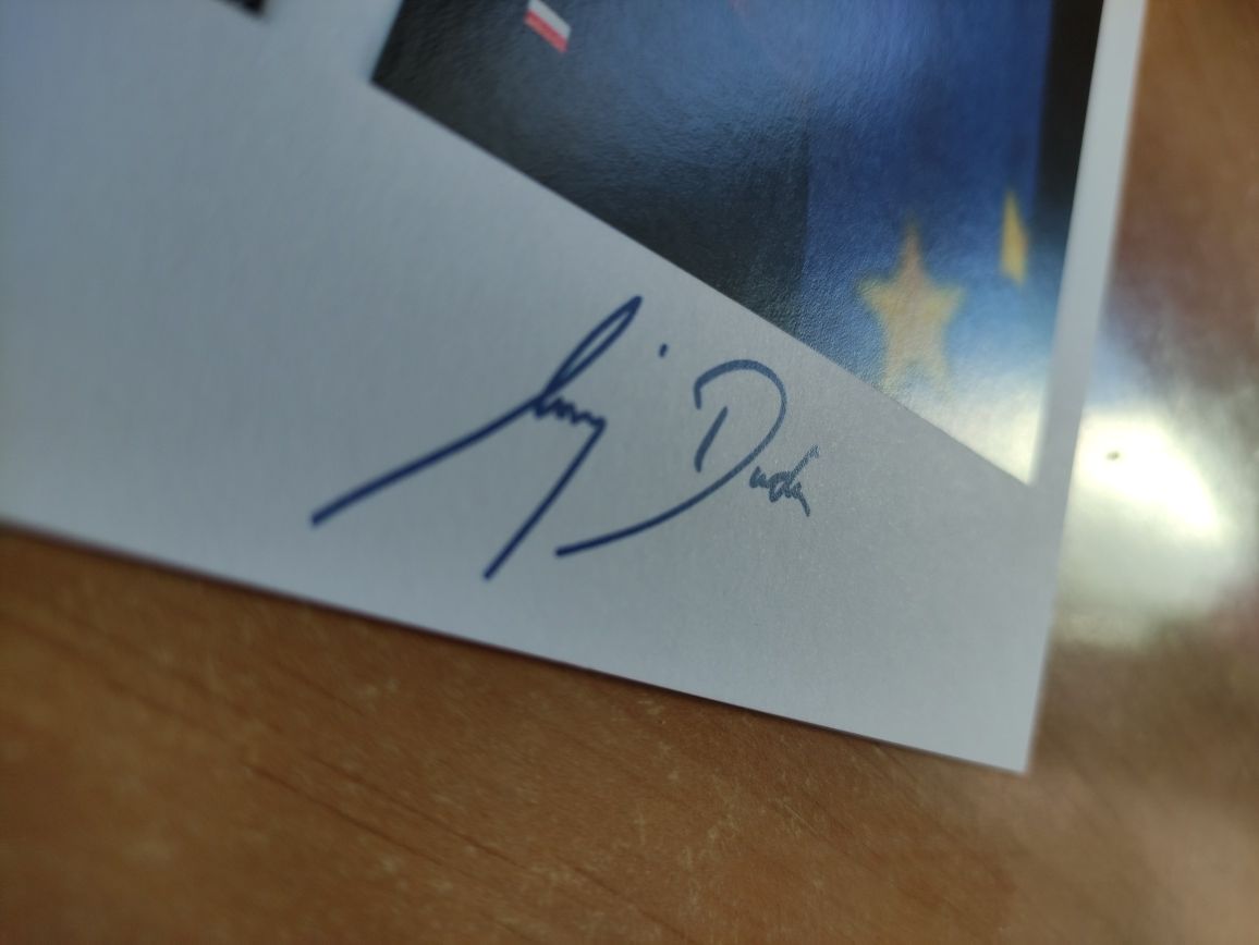 Autograf, podpis - Andrzej Duda Polityka PL Kolekcja Prezydent RP