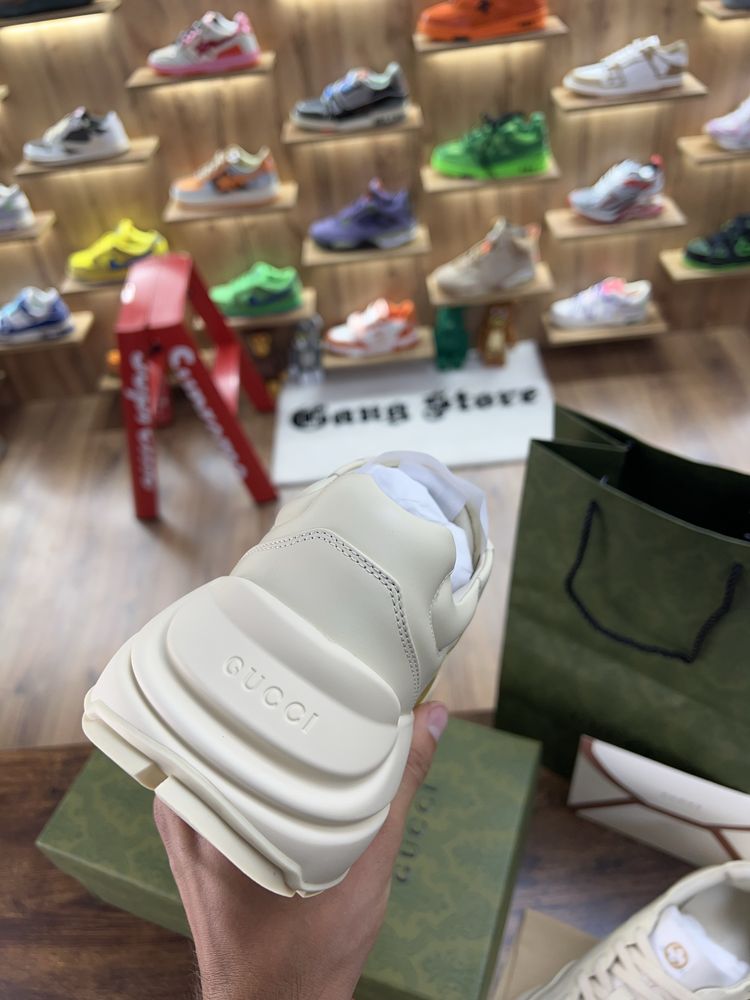 Кросівки Gucci Rhyton “Pikachu” Beige Logo