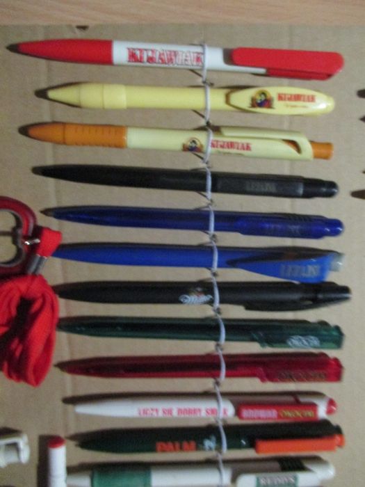 Kolekcja długopisów(2) piwa reklamowe 61 szt. różnych Gadżety piwne