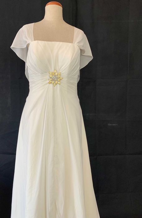 Wyprzedaż Outlet Nowa Suknia Ślubna Klasyczna 42 XL lekka szyfonowa