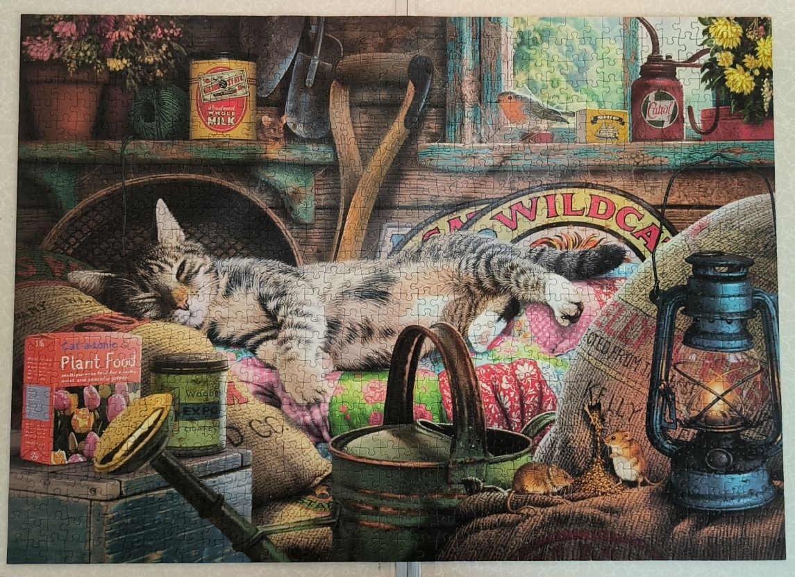 Пазли Snoozing in the Shed 1000 елементів.