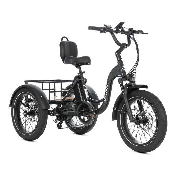 Rower elektryczny trójkołowy Triker, Jobobike - dla seniora, stabilny